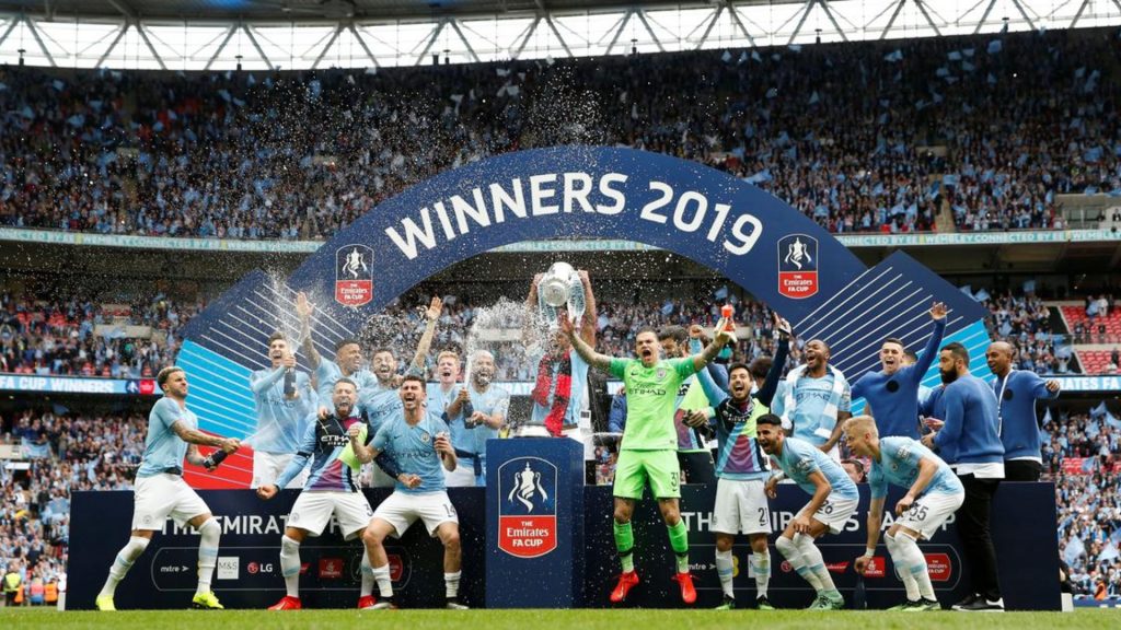 Manchester City create history as first English domestic treble winners