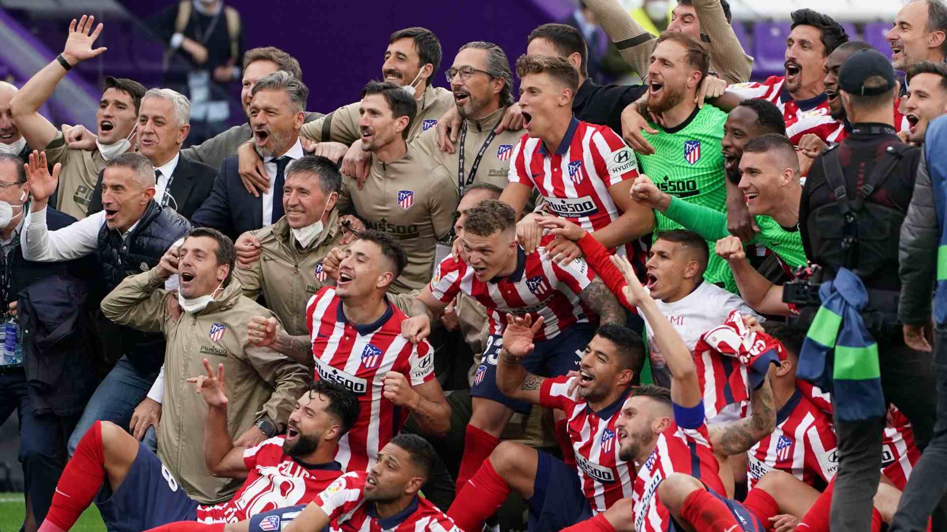 La Liga Champions Atletico Madrid Clinch First League Title In Seven Years 