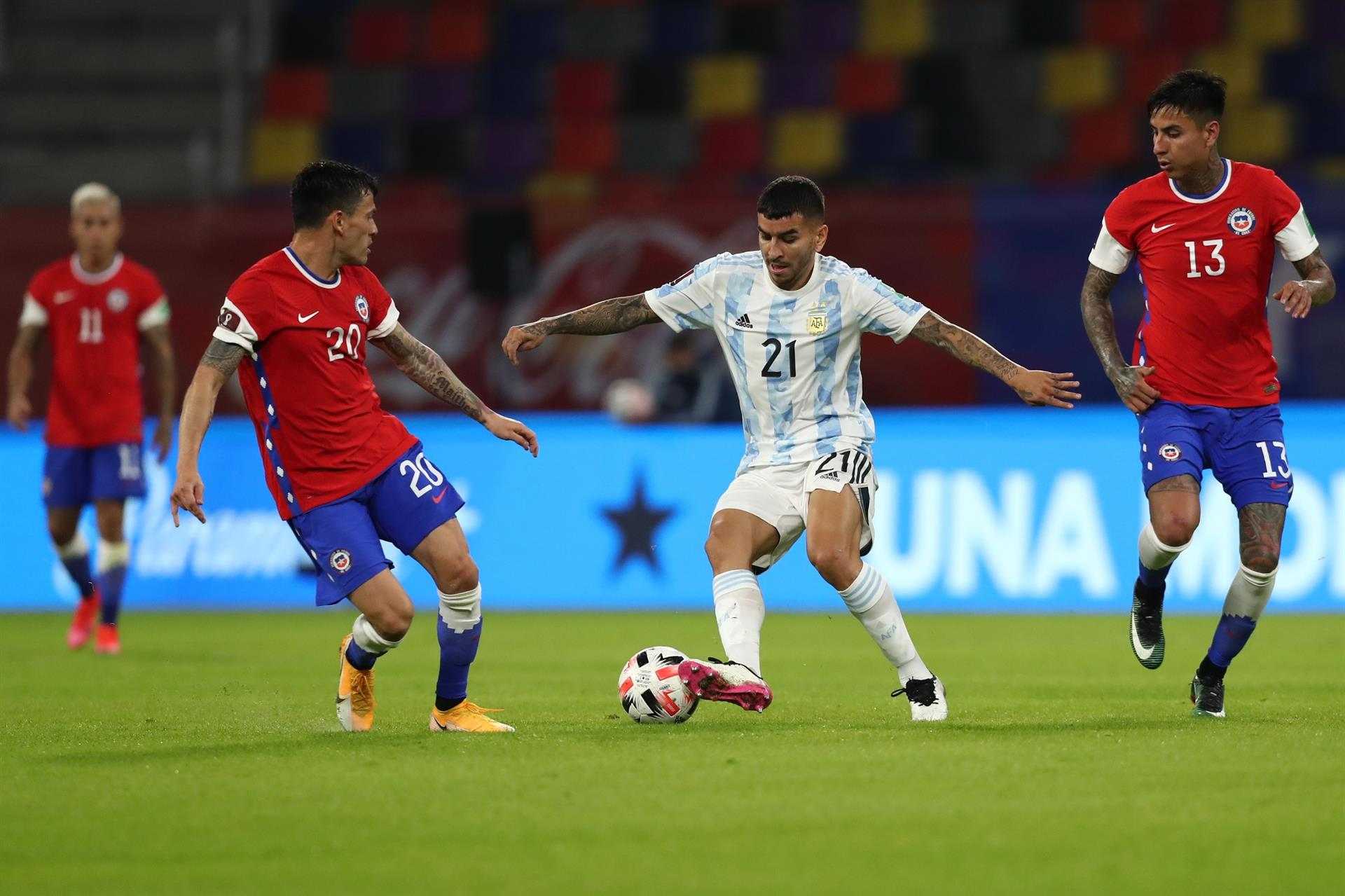 Argentina held to a 1-1 draw by Chile in the 2022 FIFA World Cup qualifiers