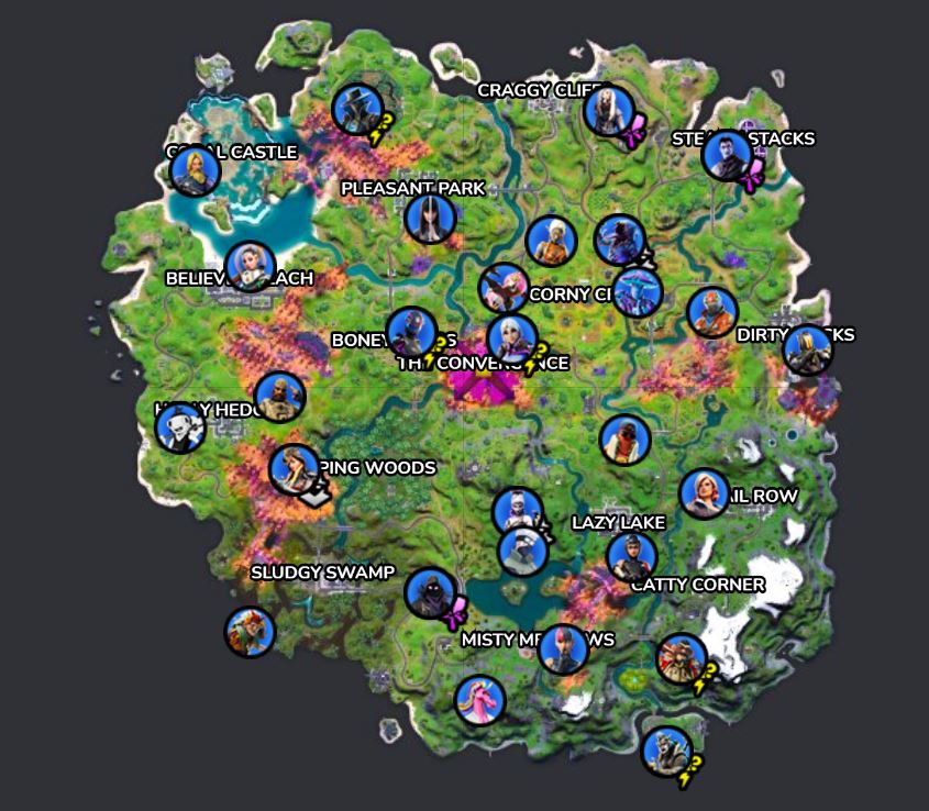 Fortnite All NPC locations in Fortnite Season 8