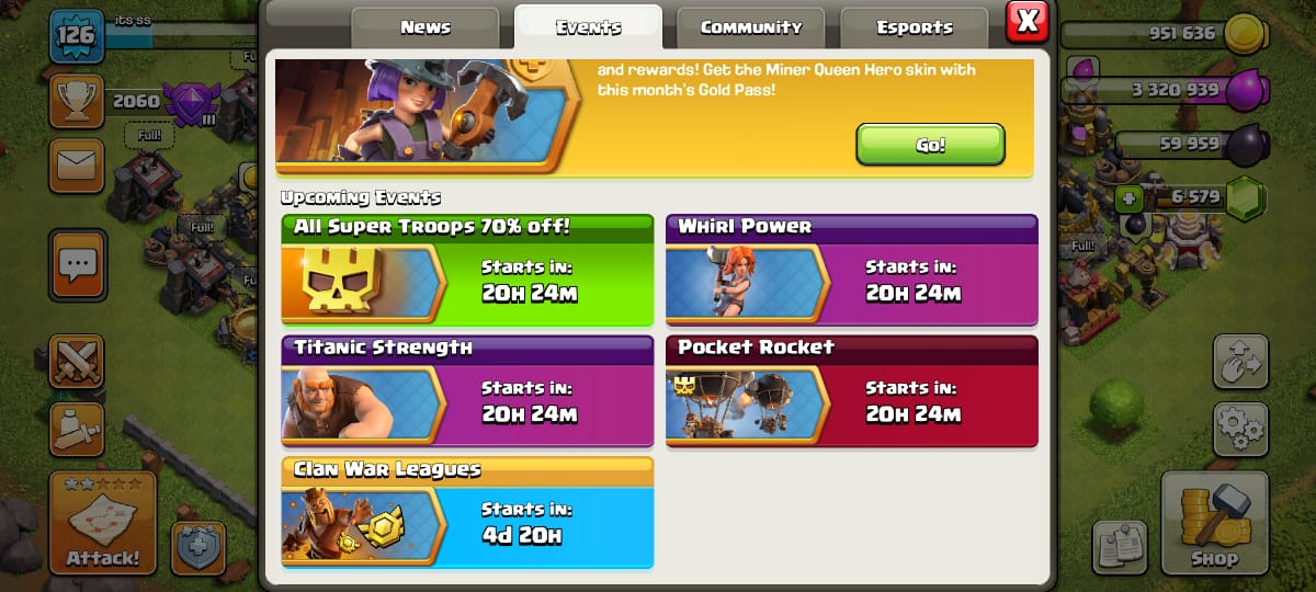 Clash of Clans New events Information, reward and More