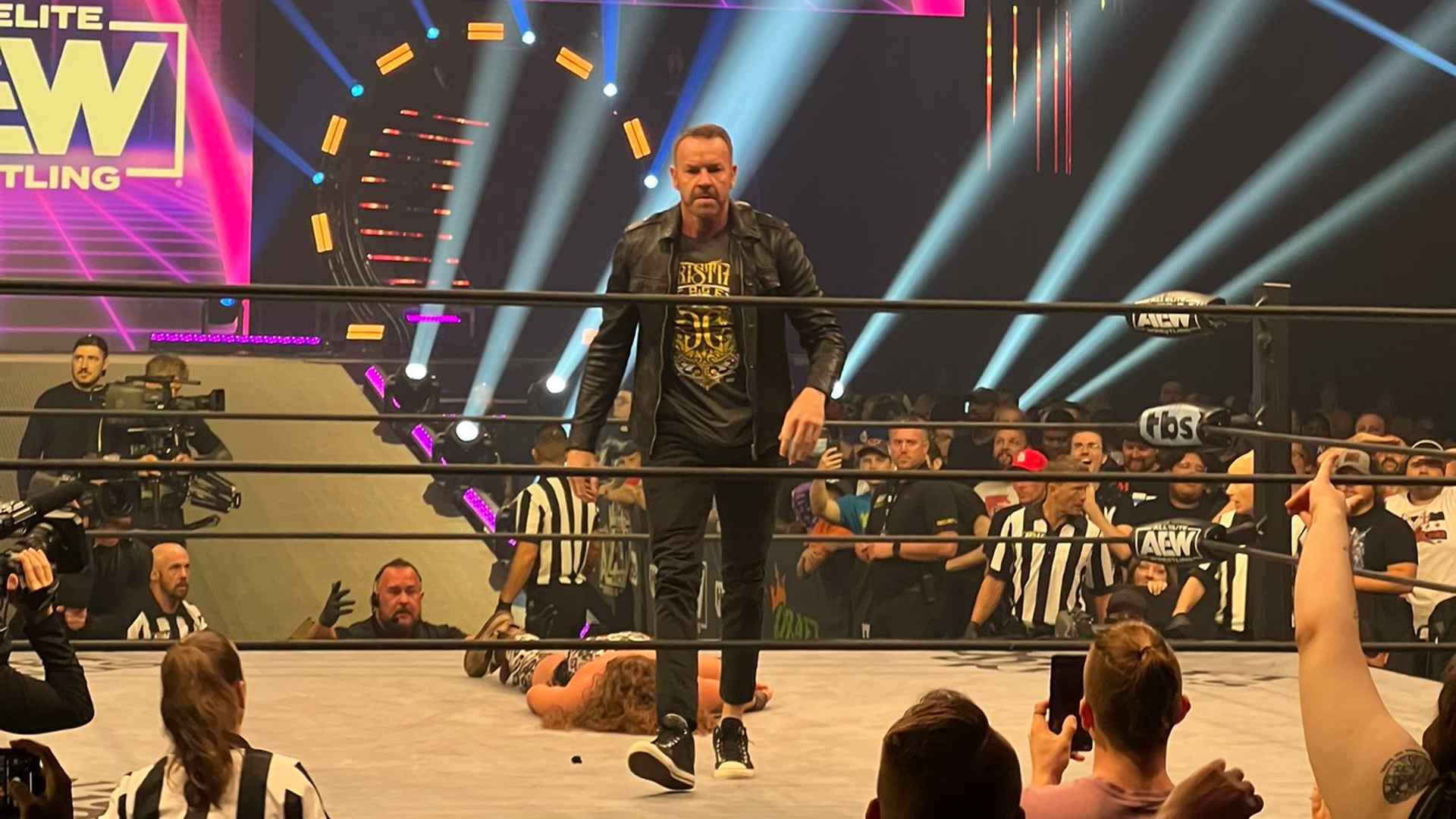 Christian Cage got his daughter thrown out from AEW Collision