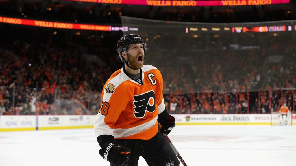 What is Claude Giroux's networth, salary, contract status, and brand