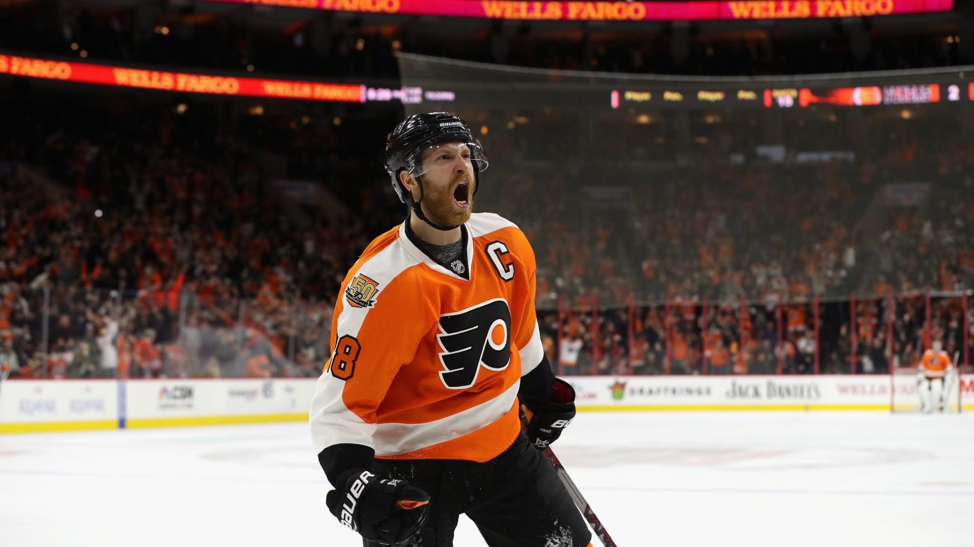 What is Claude Giroux's networth, salary, contract status, and brand