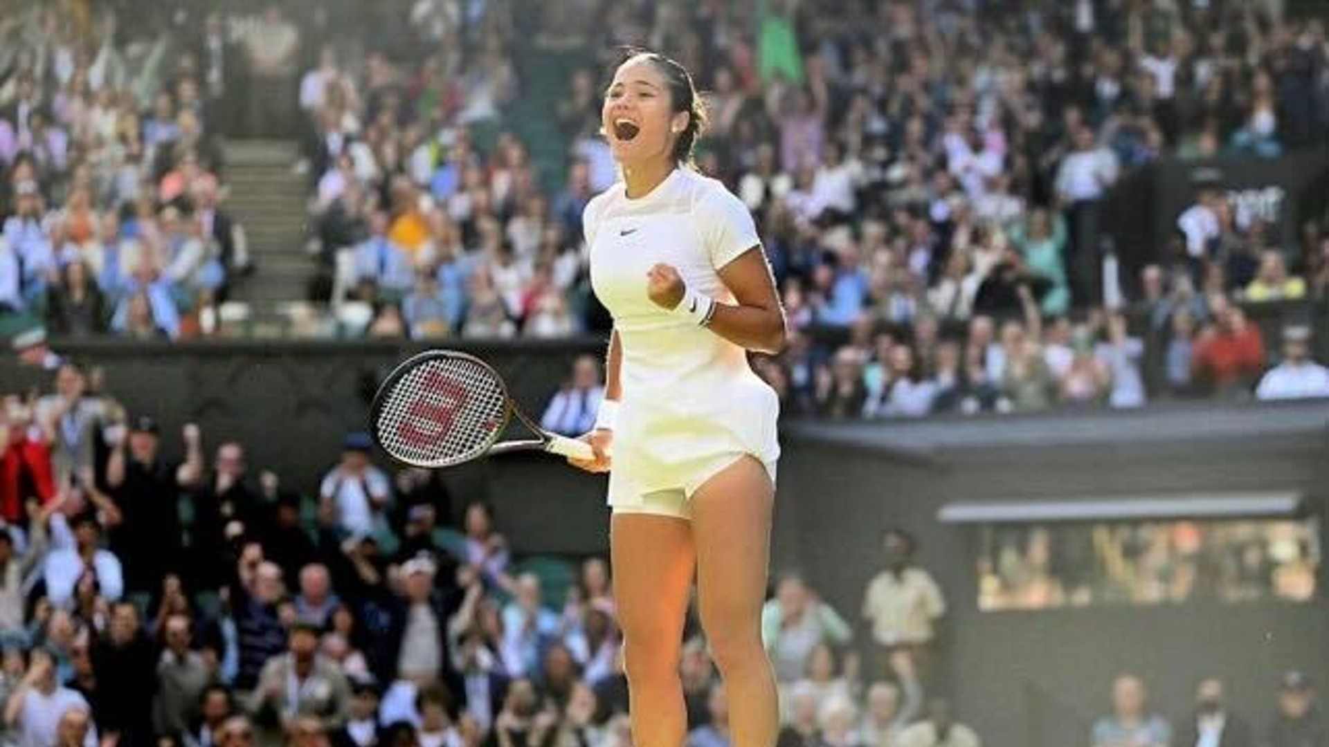 Emma Raducanu at the 2022 Wimbledon. (Image: Twitter/ Emma Raducanu)