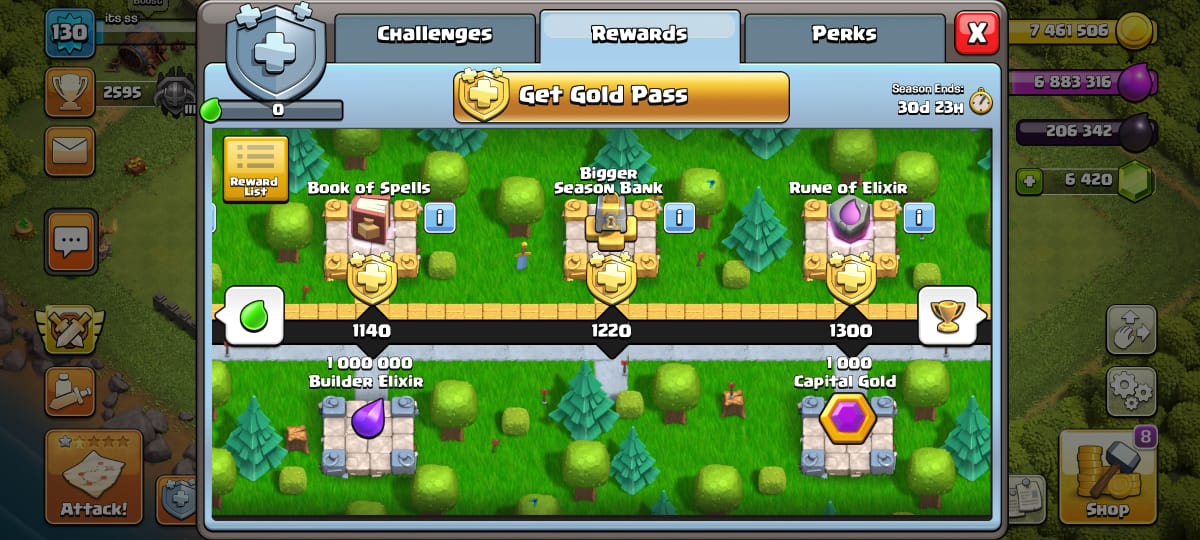 June Season gold pass Season Rewards and many more in Clash of Clans