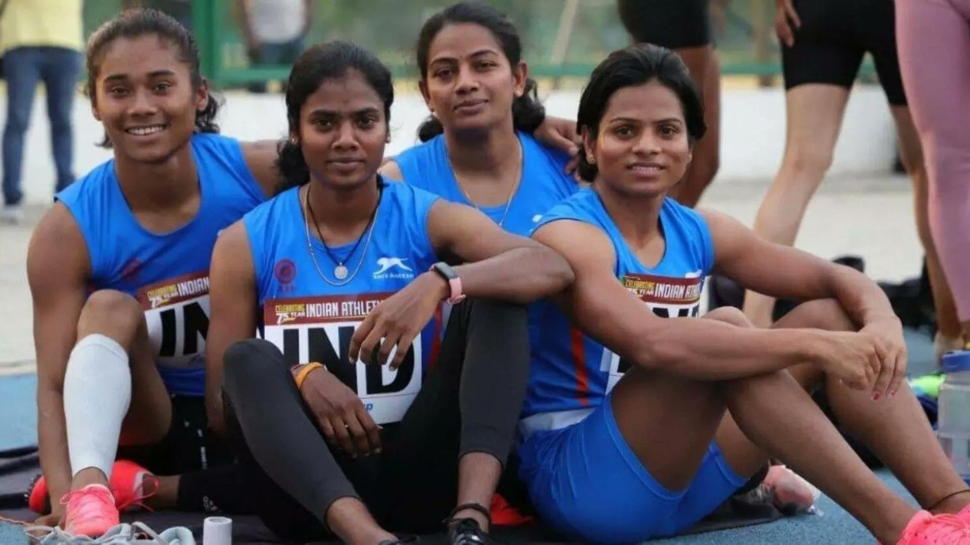 Hima Das, Dutee Chand, Srabani Nanda, Jyothi Yarraji; Commonwealth