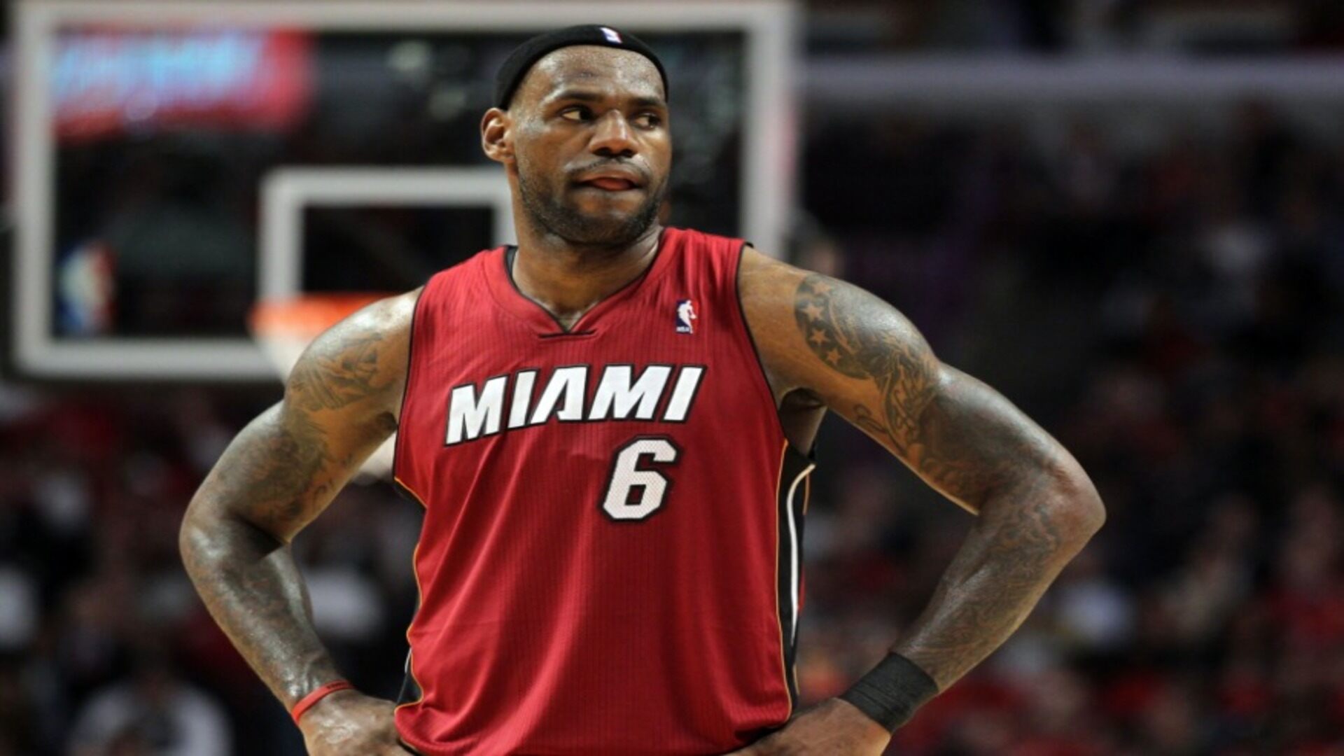 lebron james miami heat number 6