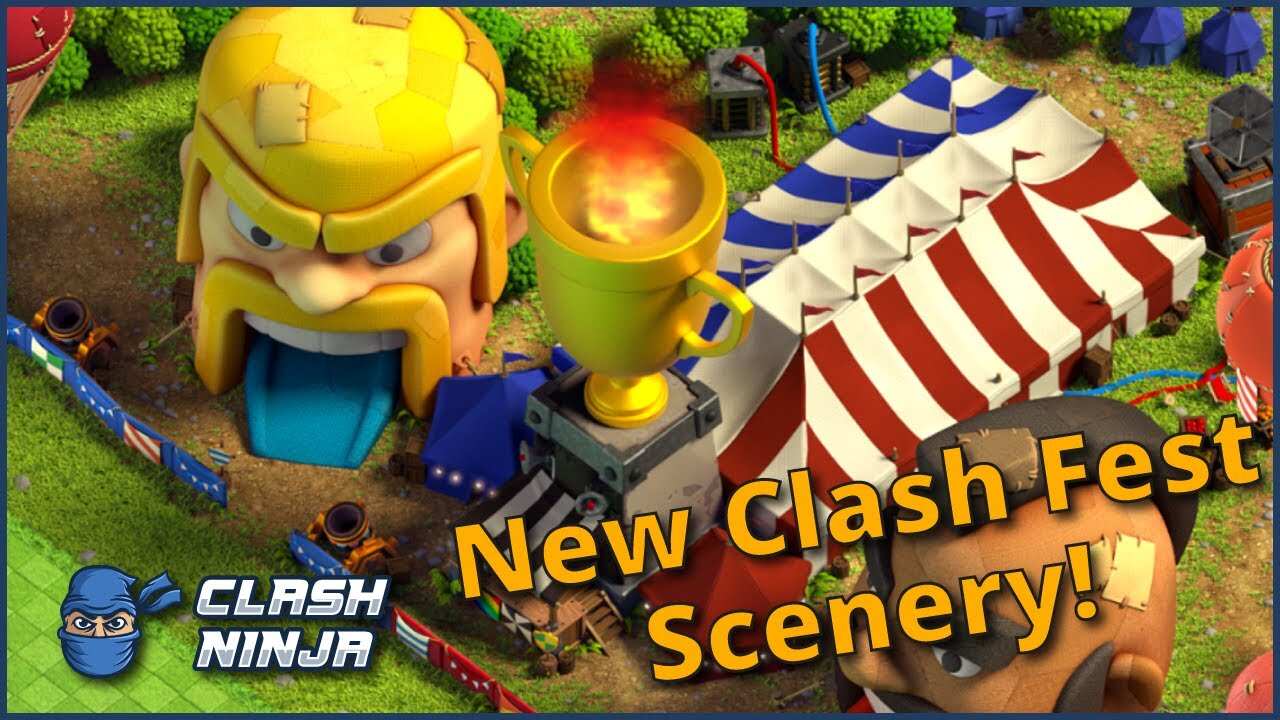 How to get New Clash Fest Scenery, Champion Queen, Grand warden and