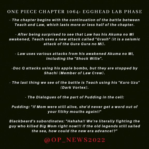 One Piece Chapter 1064 Spoilers Show Big Mom Might Be Dead, Blackbeard