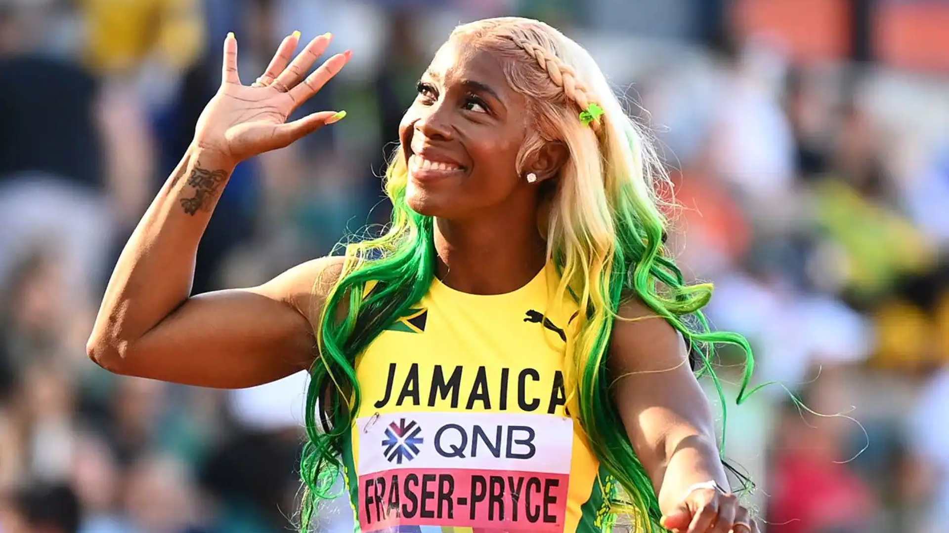 Shelly-Ann Fraser-Pryce will be defending her title in the women's 100m at the World Athletics Championships 2023 (Image Credits: Twitter)