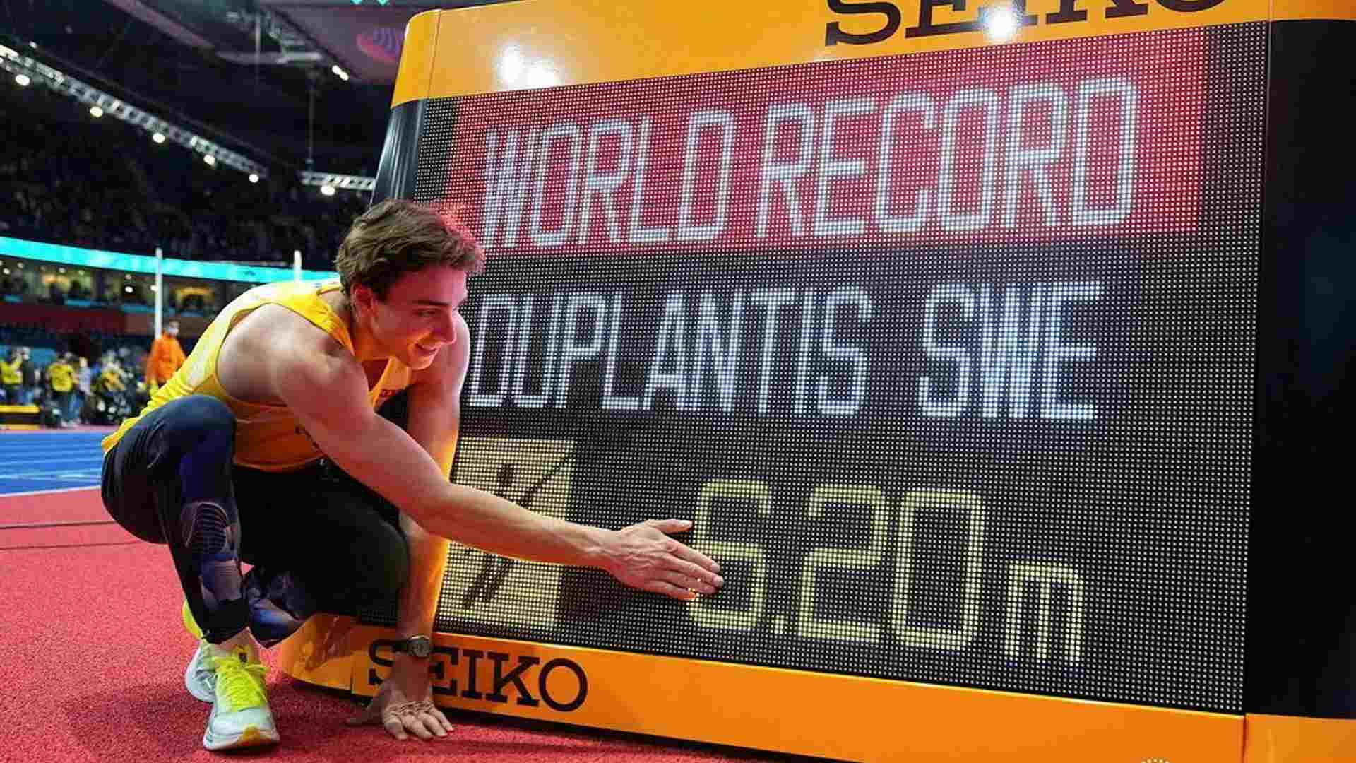 Armand Duplantis after breaking the world record (Image Credits: Instagram)