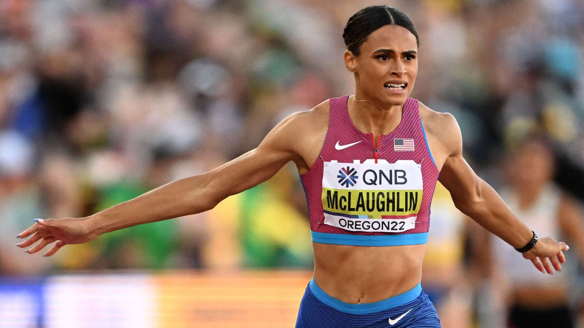 Sydney McLaughlin in a file photo (Image Credits - World Athletics/ Twitter)