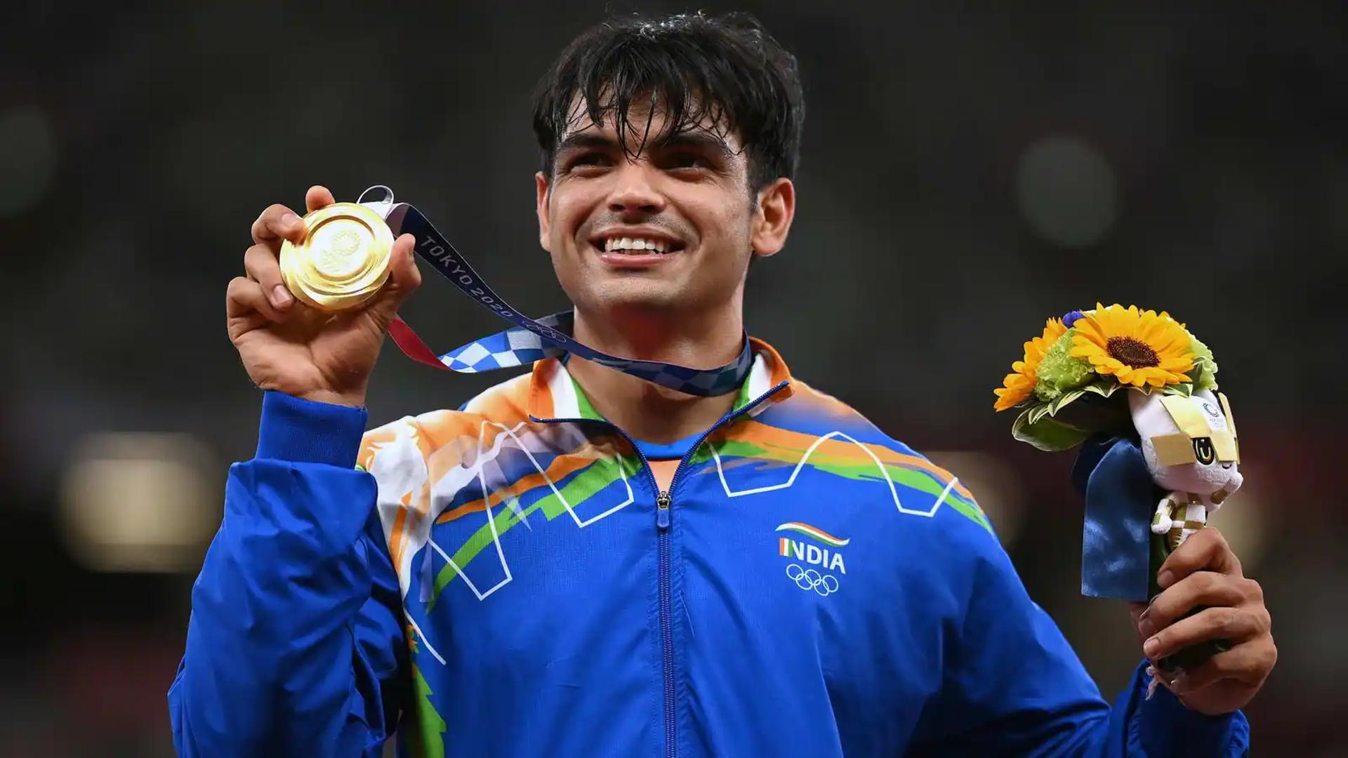 Indian javelin thrower and Olympic champion Neeraj Chopra in a file photo (Image Credits: Twitter)