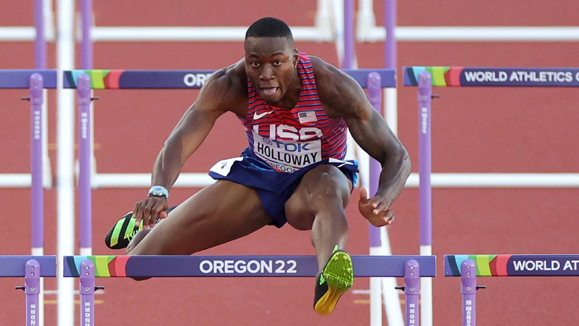 Grant Holloway in action at World Championships Oregon 2022 (Image Credits - Olympics.com)