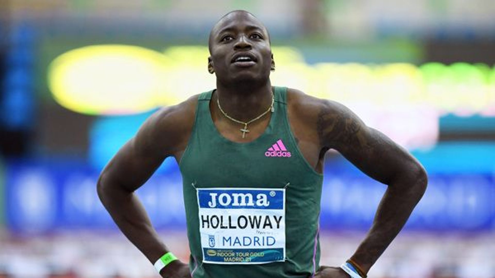 Grant Holloway at the Indoor Tour Gold 2021 in Madrid (Image Credits - World Athletics)