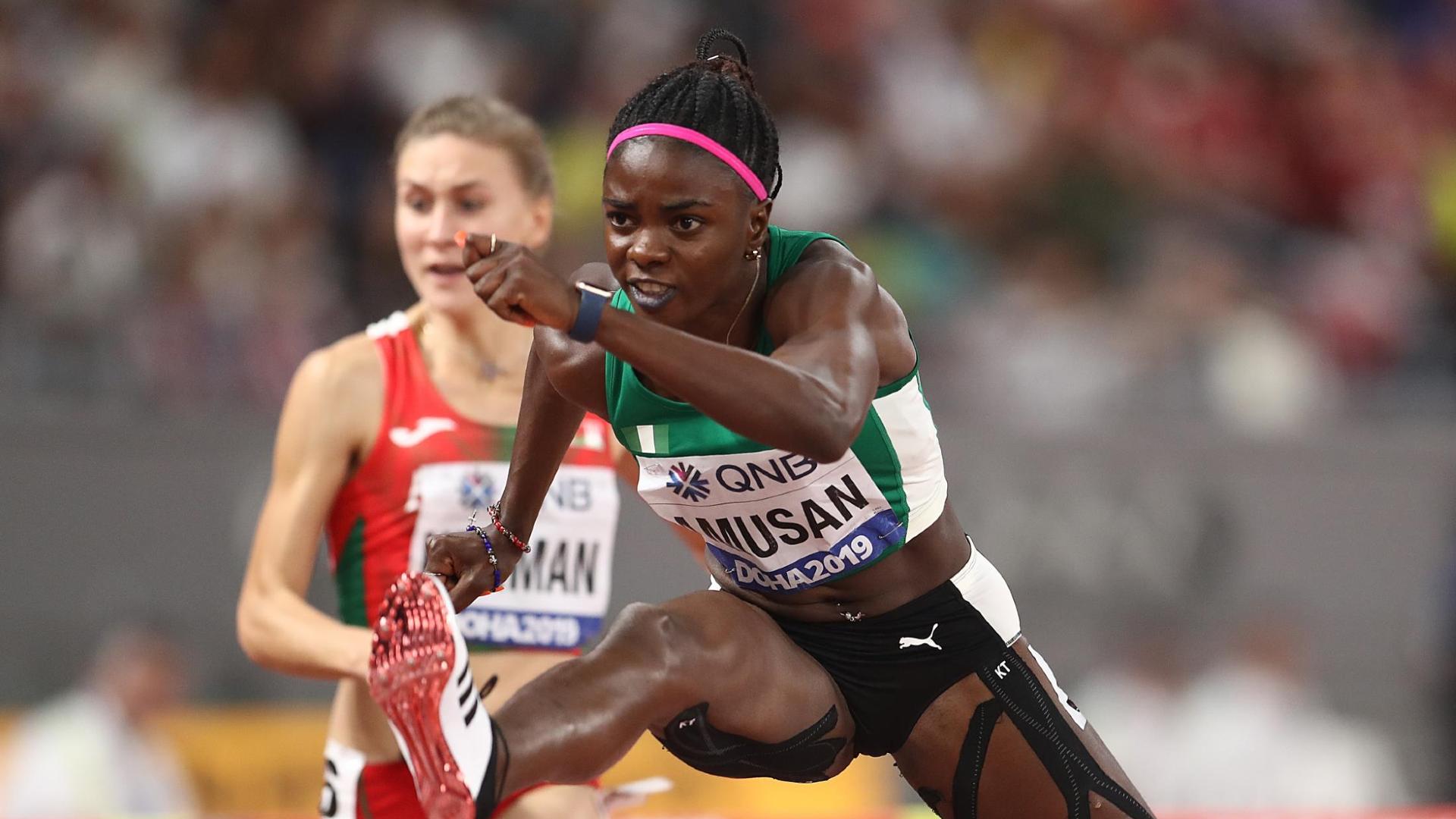 Tobi Amusan in action during Doha World Championships 2019 (Image Credits - World Athletics)