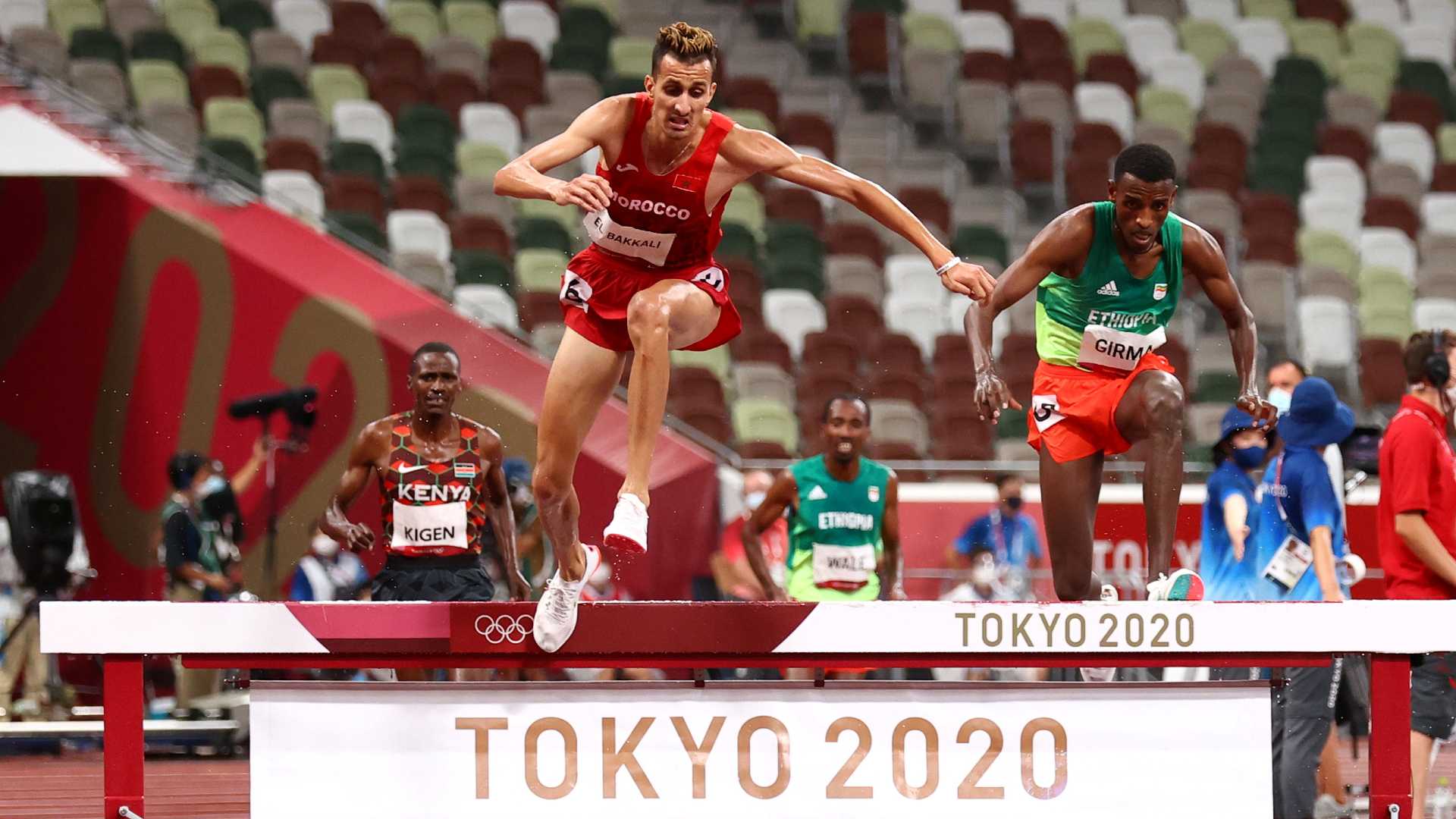 Soufiane El Bakkali in action at the Tokyo Olympics 2020 (Image Credits - Twitter)