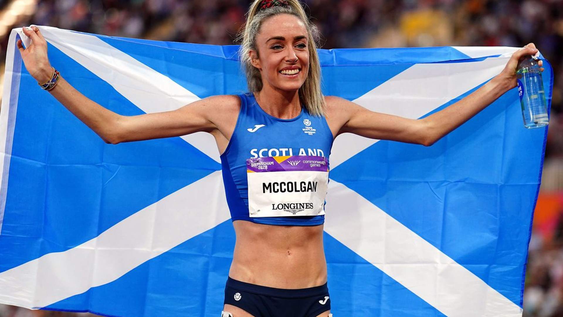 Eilish McColgan after winning her first major title at Commonwealth Games 2022 (Image Credits - Scottish Athletics)