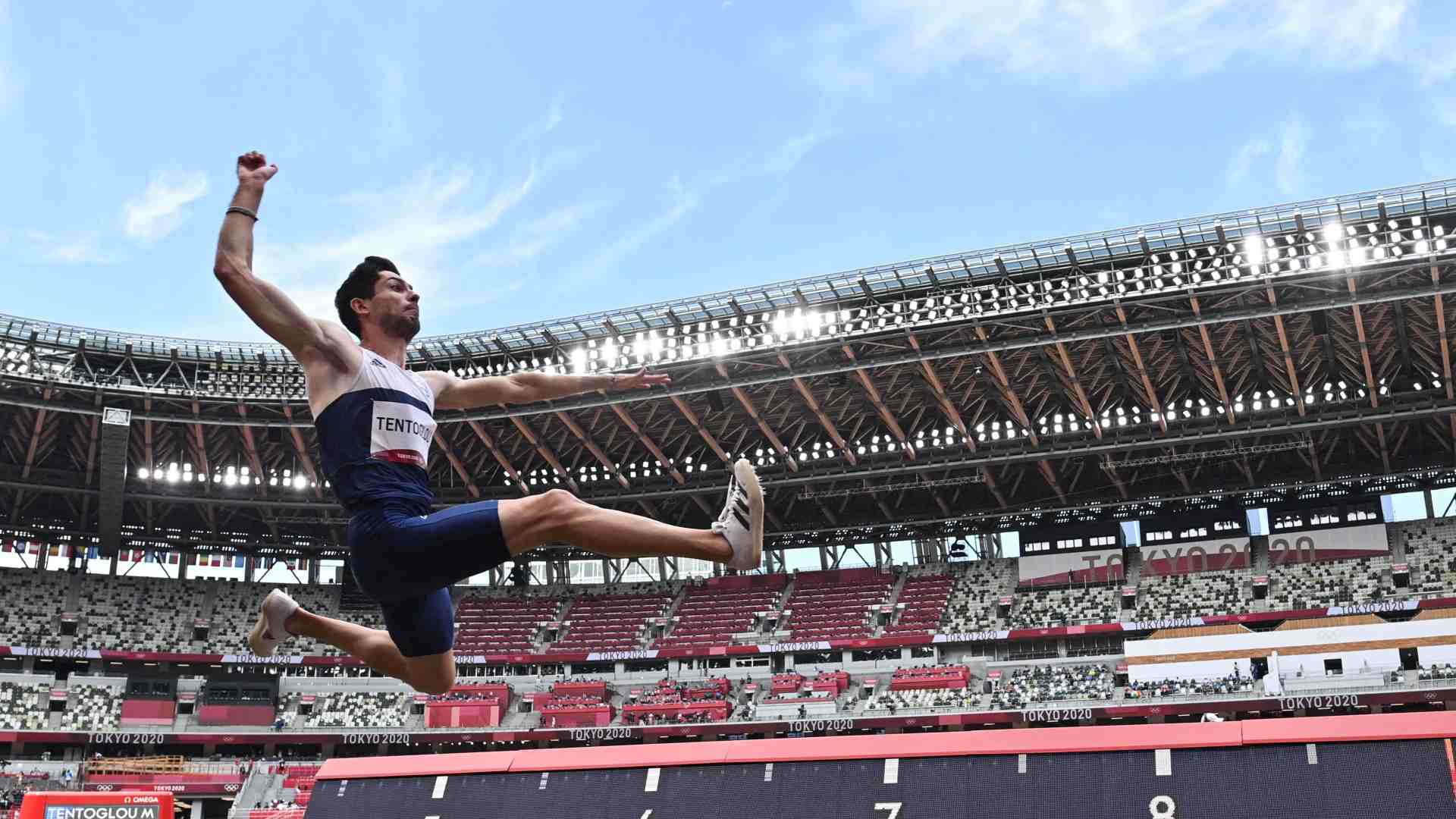 Miltiadis Tentoglou in action during Tokyo 2020 (Image Credits - World Athletics)