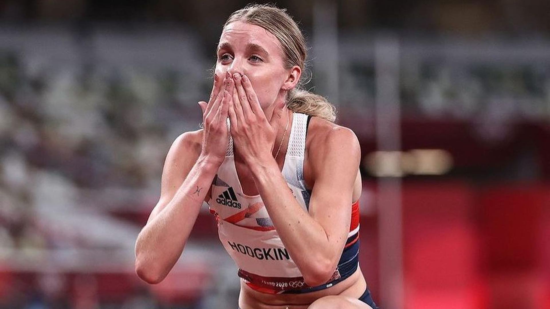 Keely Hodgkinson's reaction after winning the silver medal at the Tokyo Olympics 2020 (Image Credits - Instagram/ @keely.hodgkinson)