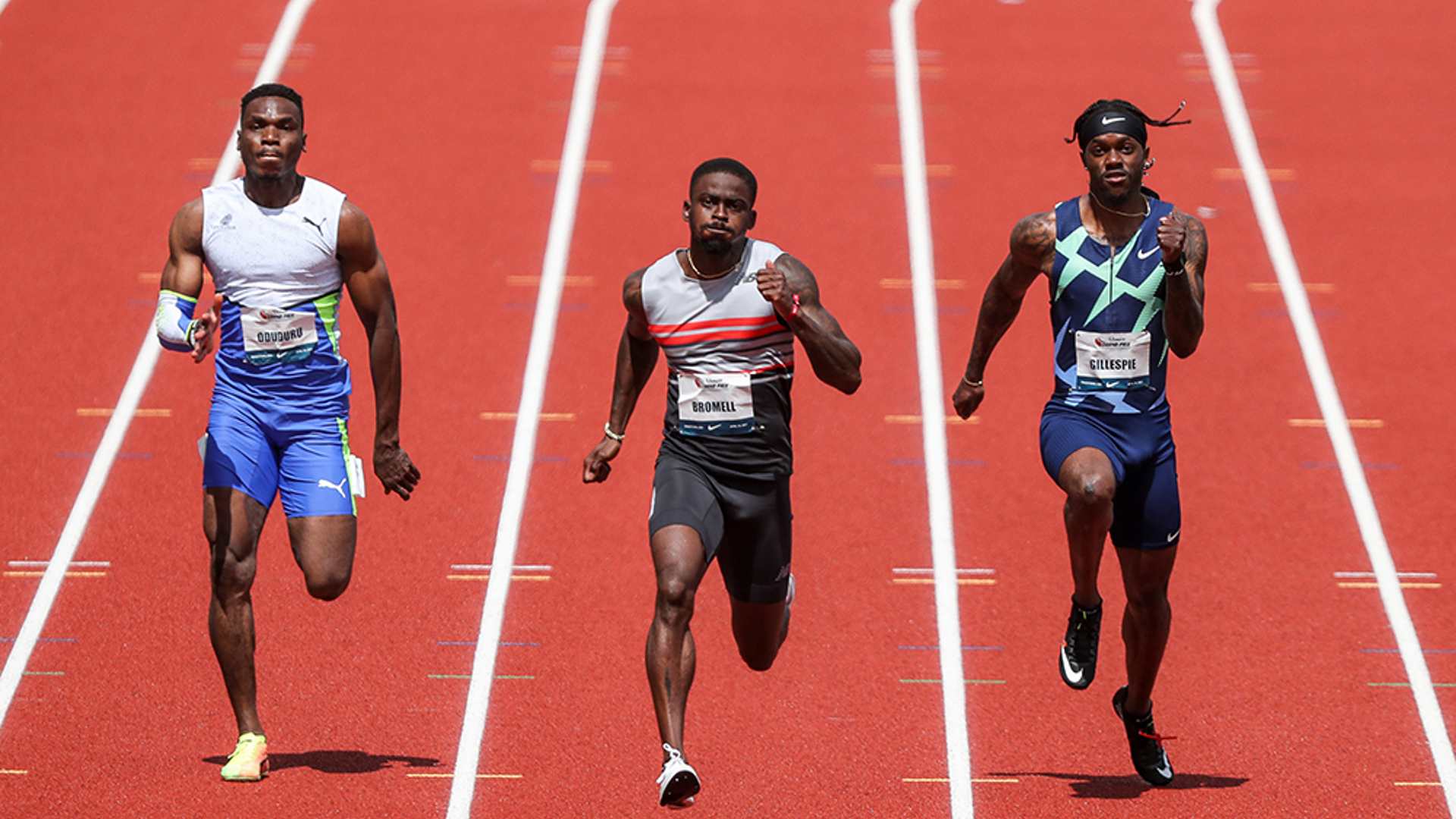 Trayvon Bromell in action (In a file photo; Image Credits - Twitter)