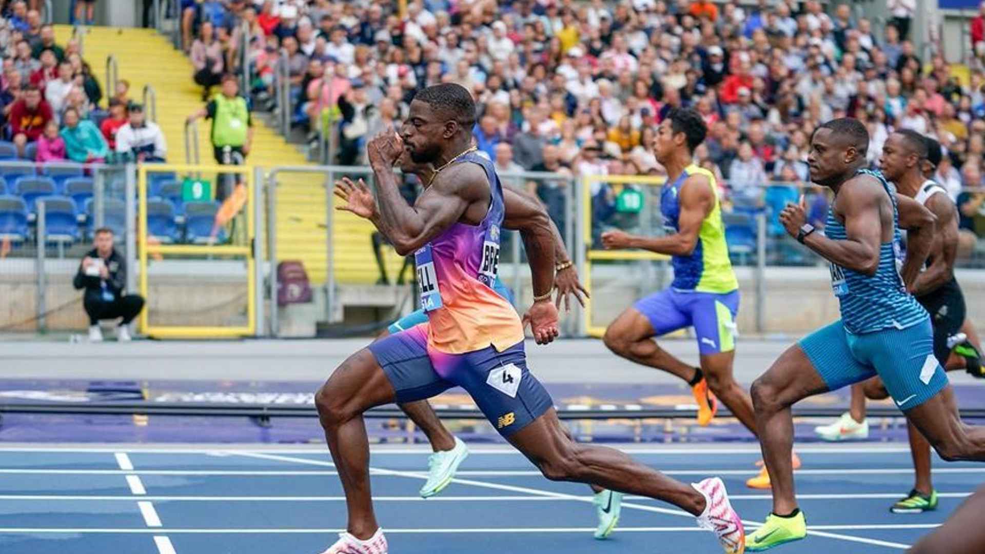 Trayvon Bromell in action at a Diamond League leg in 2022 (Image Credits - Instagram/ @iamtrayvonbromell)
