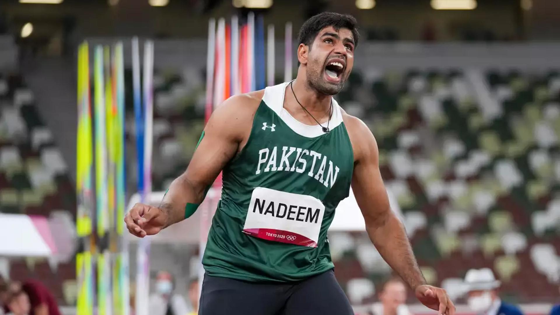 Arshad Nadeem in action during Tokyo Olympics 2020 (Image Credits - Olympics.com)