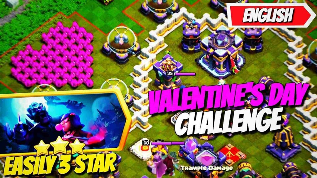 How to complete Valentine's Day Challenge Attack strategy in Clash of