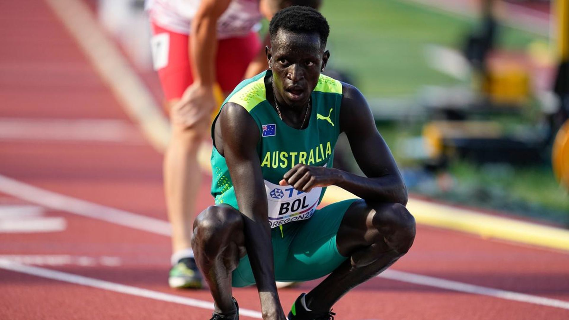 Peter Bol after his race at the World Championships 2022 (Image - Peter in a file photo)
