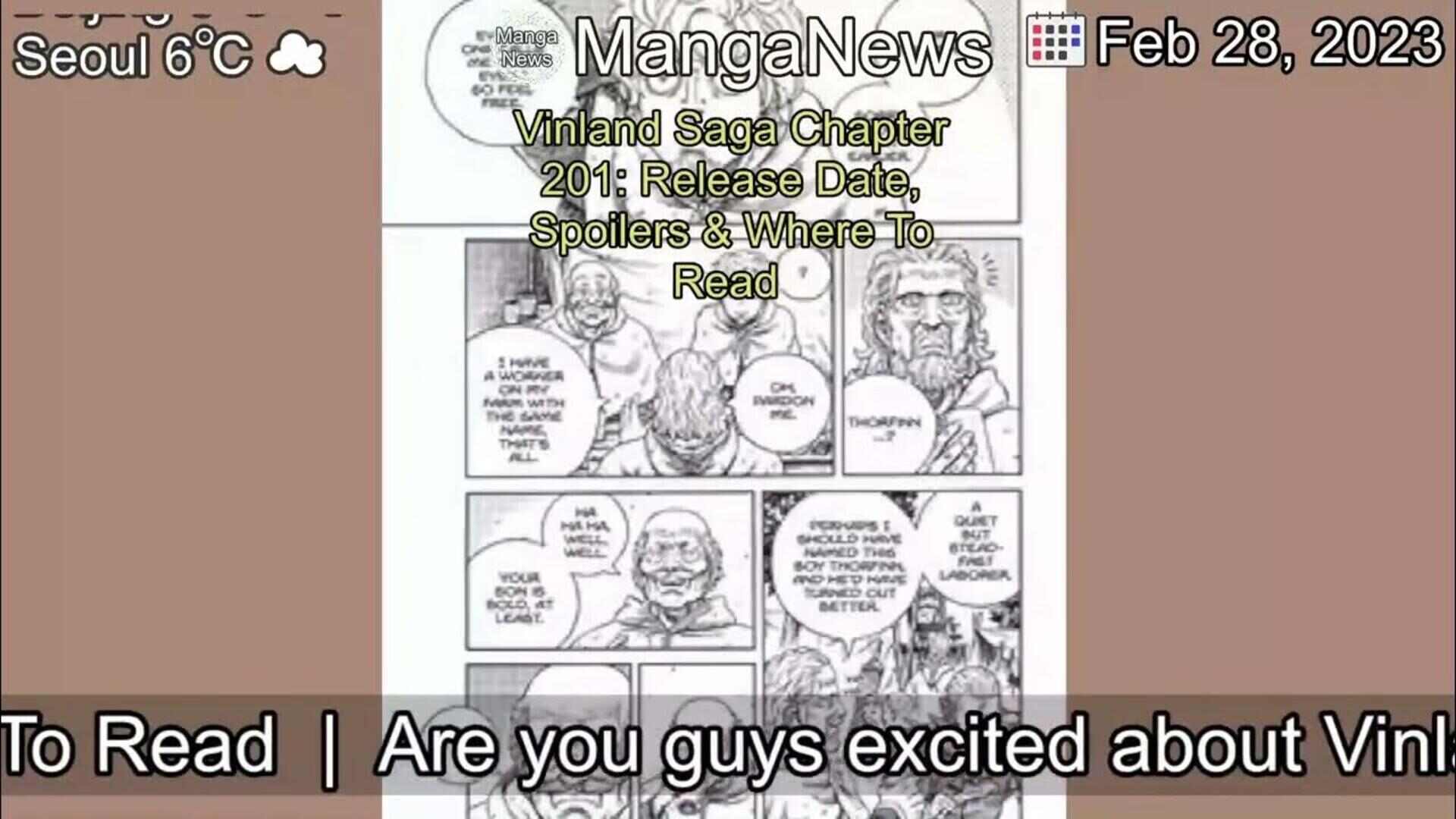 Vinland Saga Manga Chapter 201 Spoilers, release date, raw scan and where  to read chapter online? - Sportslumo