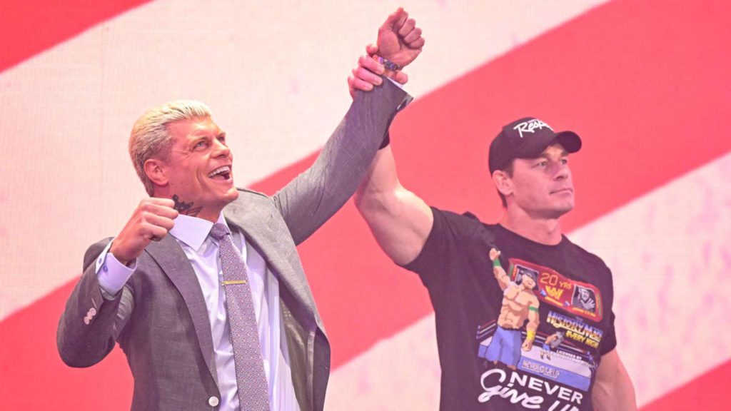 What was John Cena asked by Cody Rhodes during the recent WWE Raw exchange?