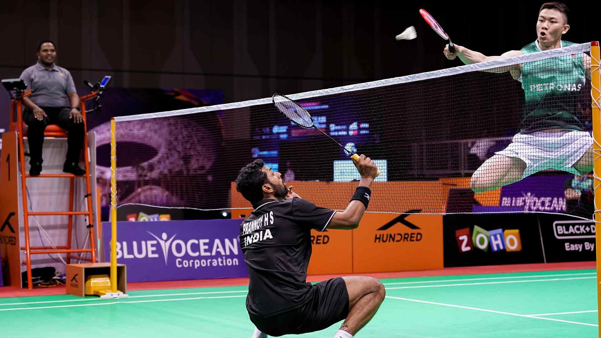 HS Prannoy at the Badminton Asia Mixed Team Championship (Image Credits - Twitter_ @BWF)