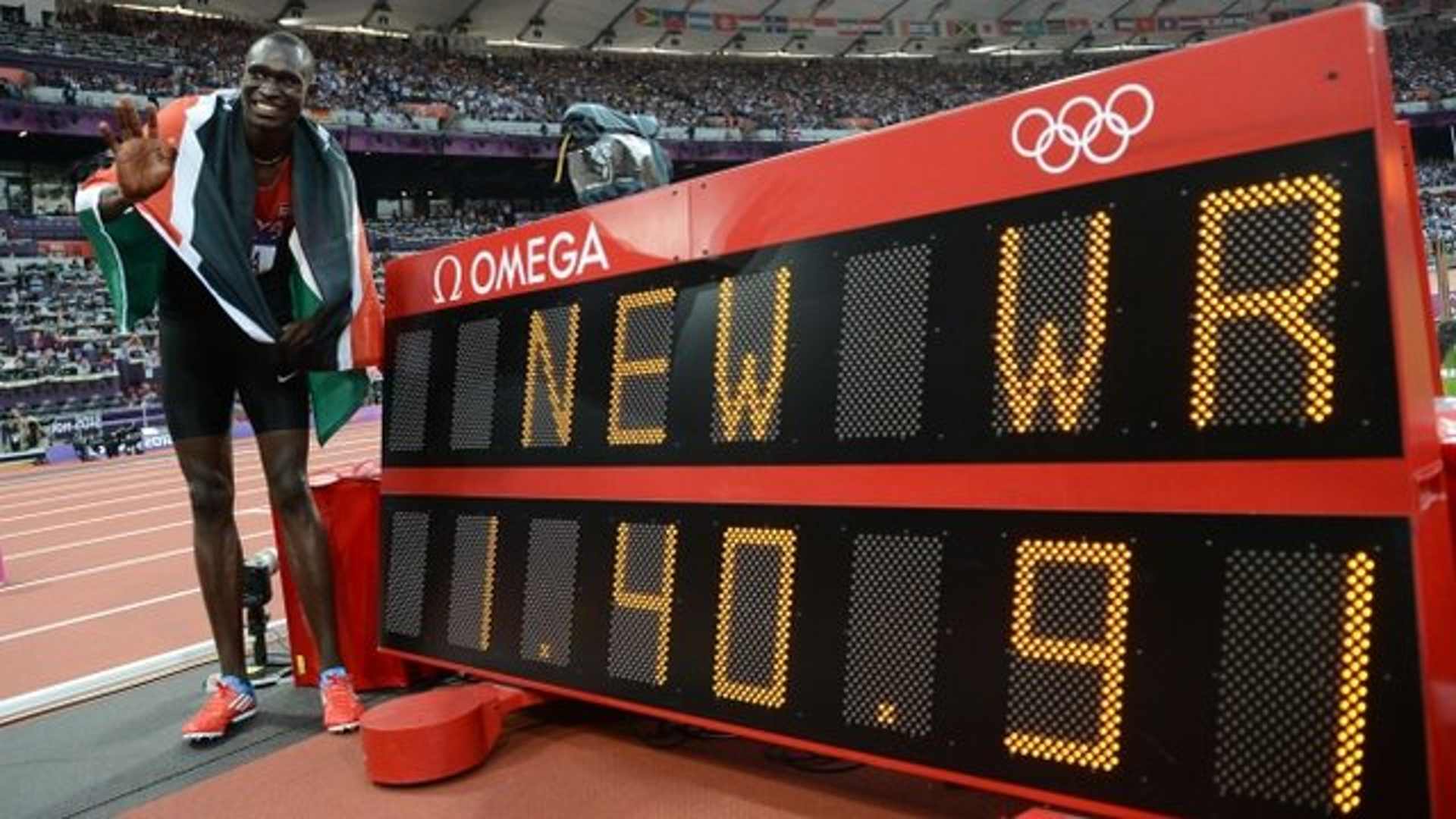 David Rudisha after setting the world record at the London Olympics 2012 (Image Credits- Facebook/ David Rudisha)