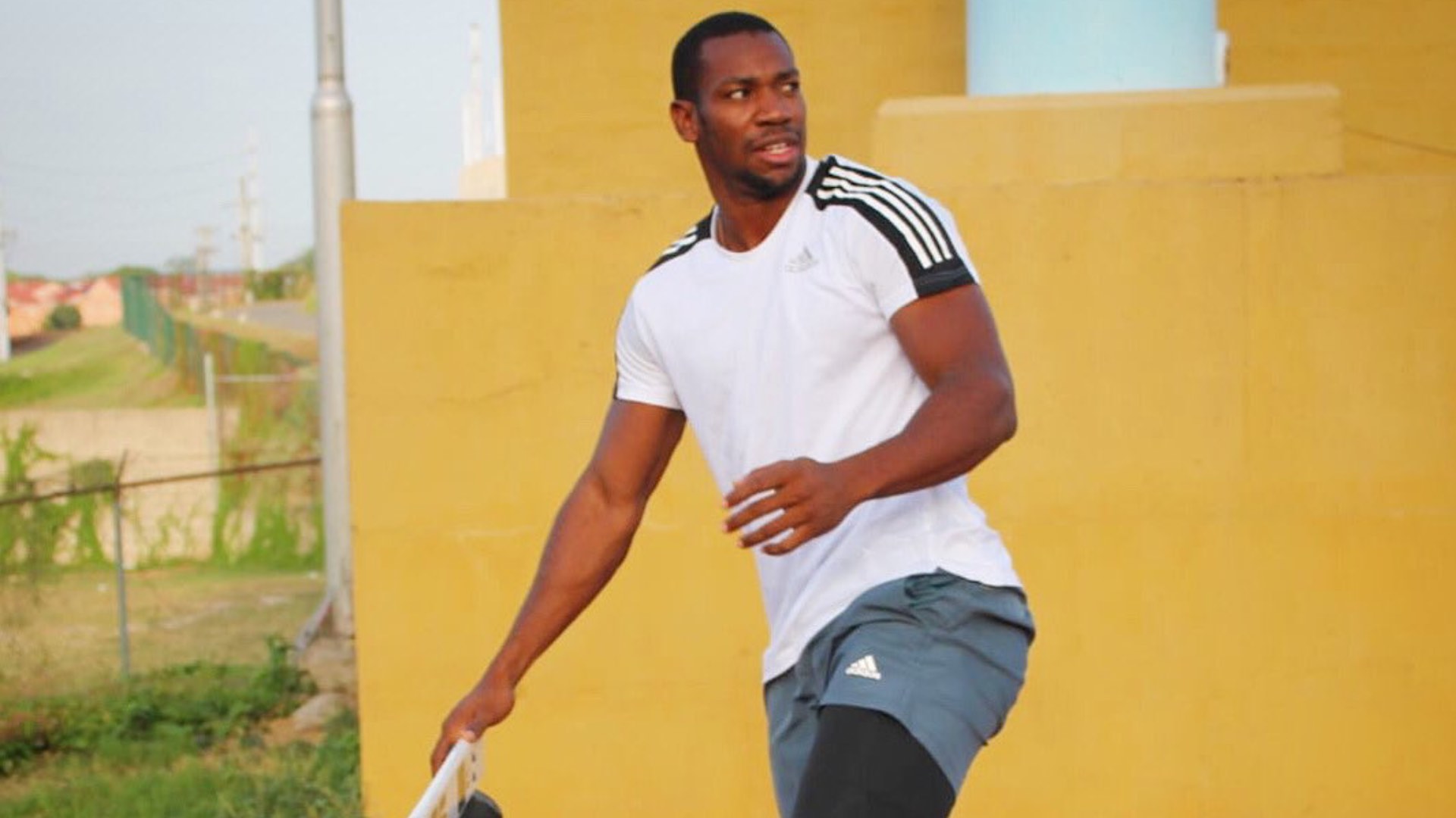 Yohan Blake during a practice session (Image Credits - Twitter)
