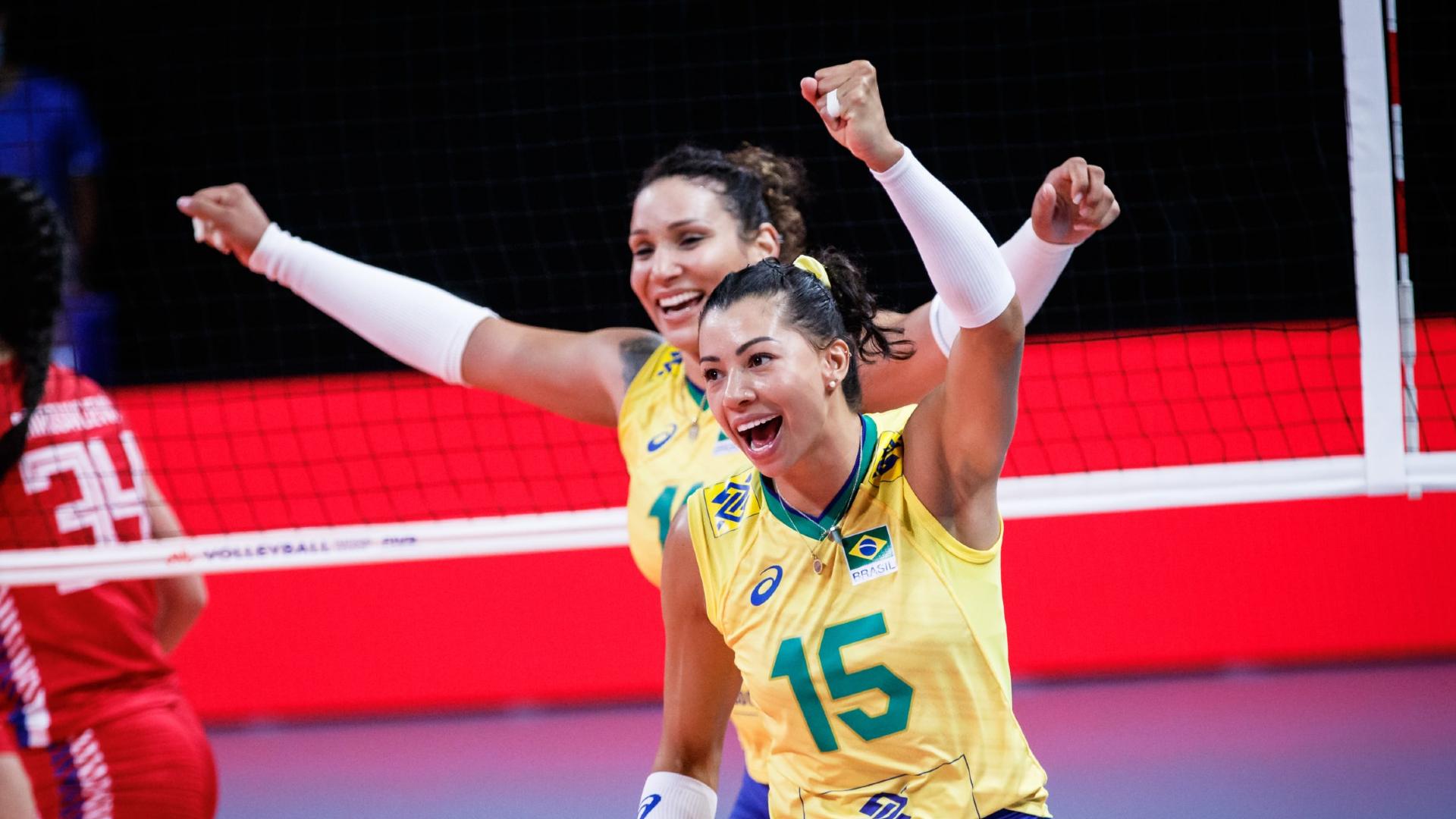Brazil vs Netherlands 2023 FIVB Volleyball Women's Nations League